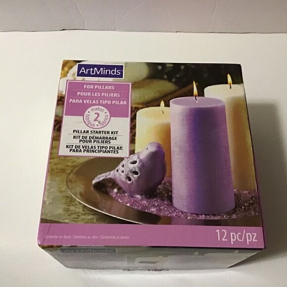 Artminds Filled Glass Candle Maker 12 Pc Set New - Picture 8 of 8